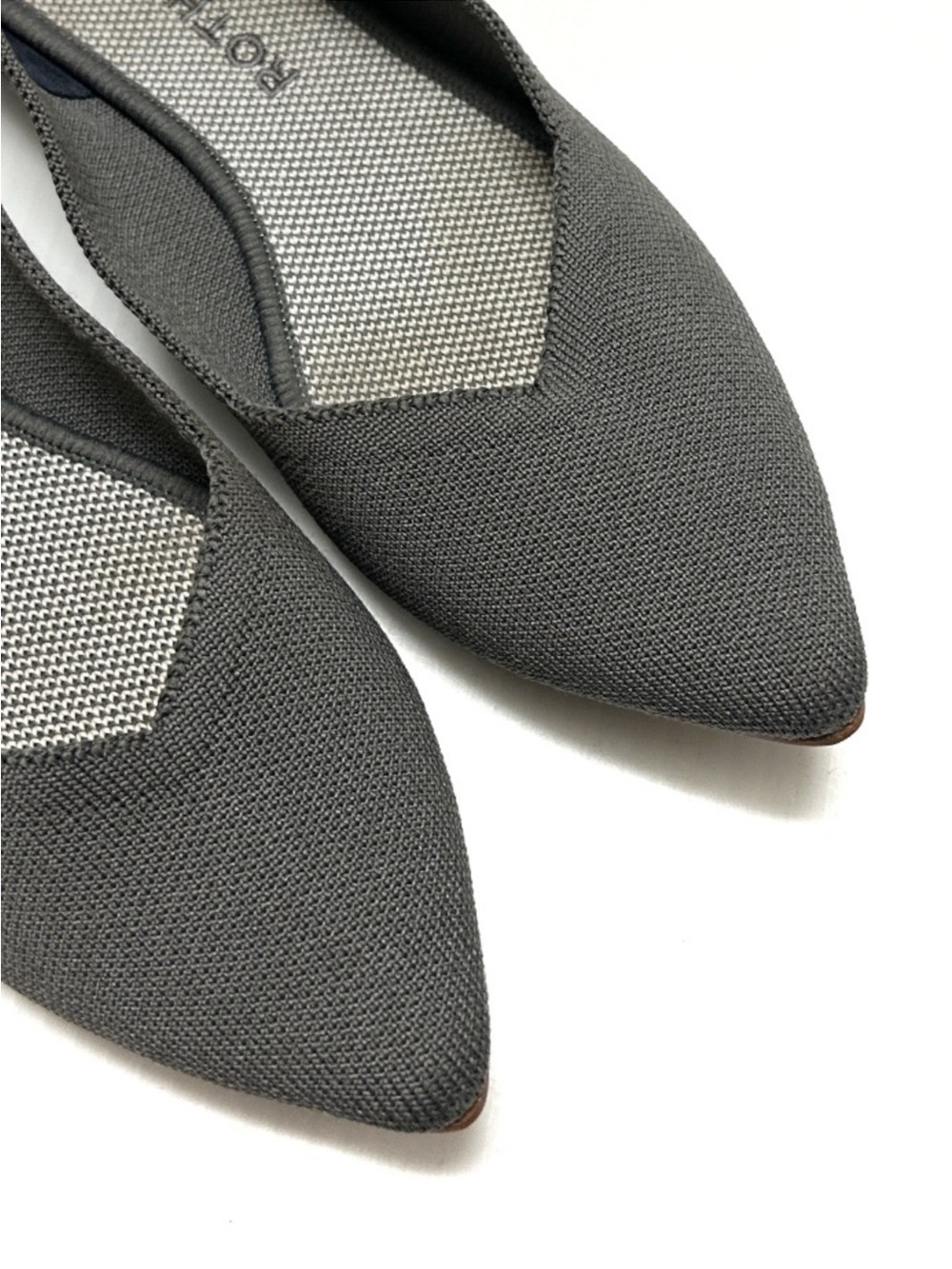 Rothy’s The Point pointed toe flats dark gray classic size 9 - Picture 4 of 7